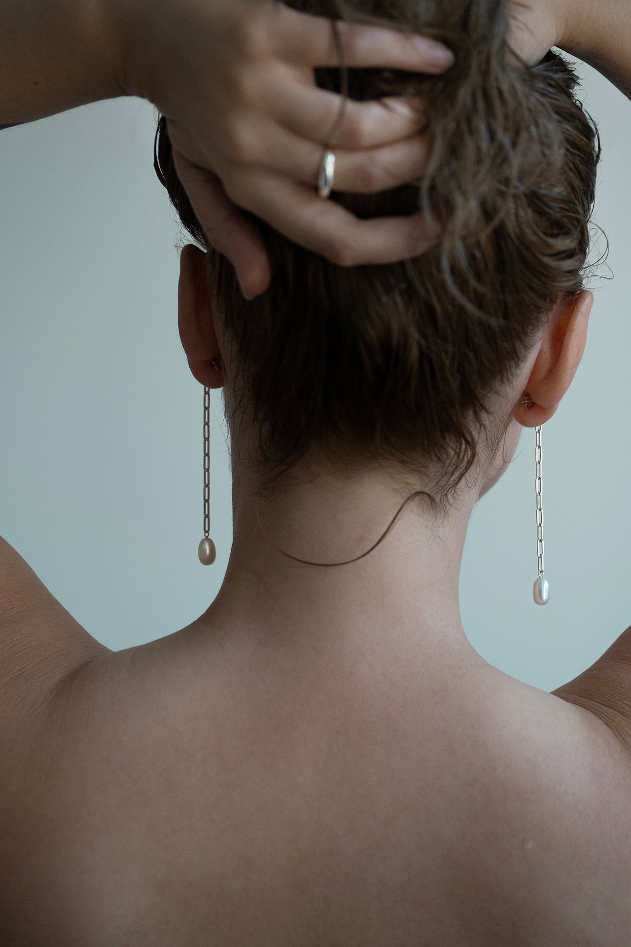 White Tear Earrings